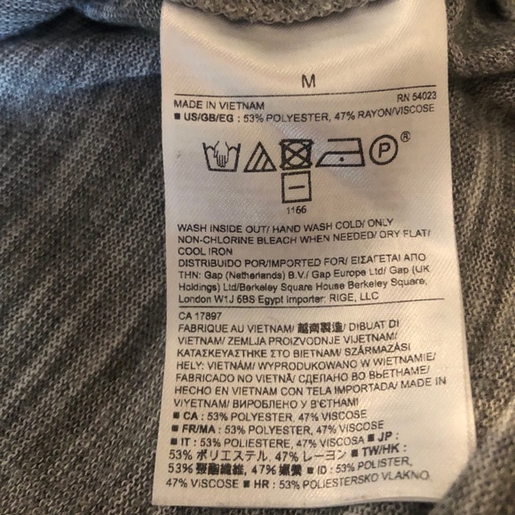 Banana Republic gray sweatshirt with ruffle detail - Picture 9 of 9